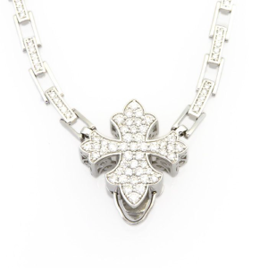 화이트 골드 목걸이