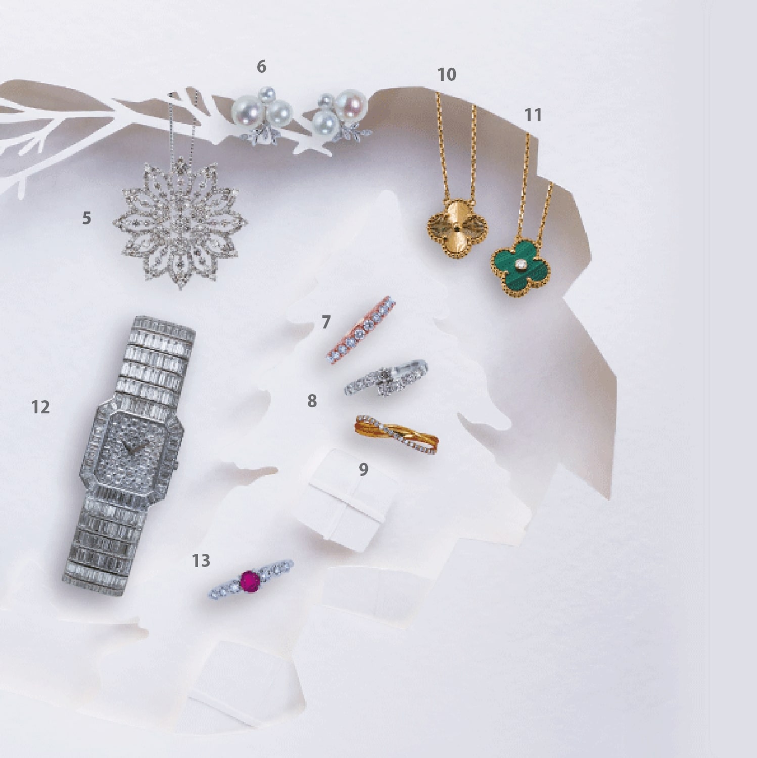 真冬に咲き誇る、ジュエリーの華たち