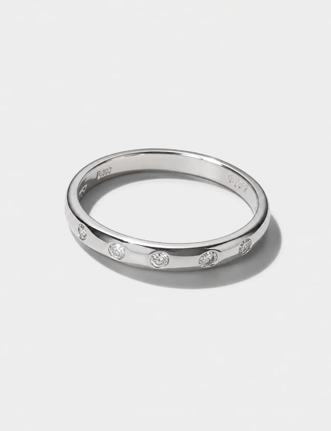 Platinum 900 Diamond Ring