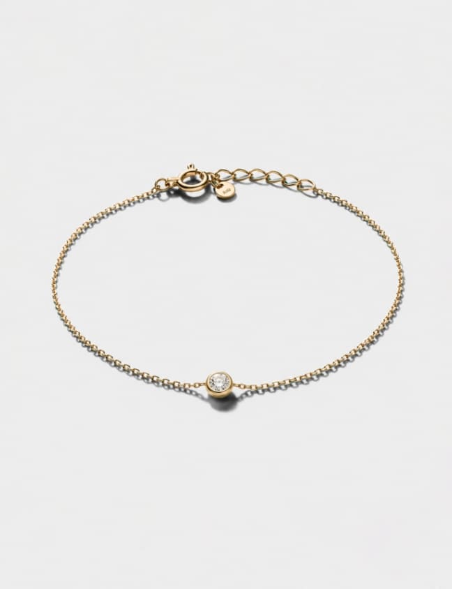 18k pink gold diamond bracelet