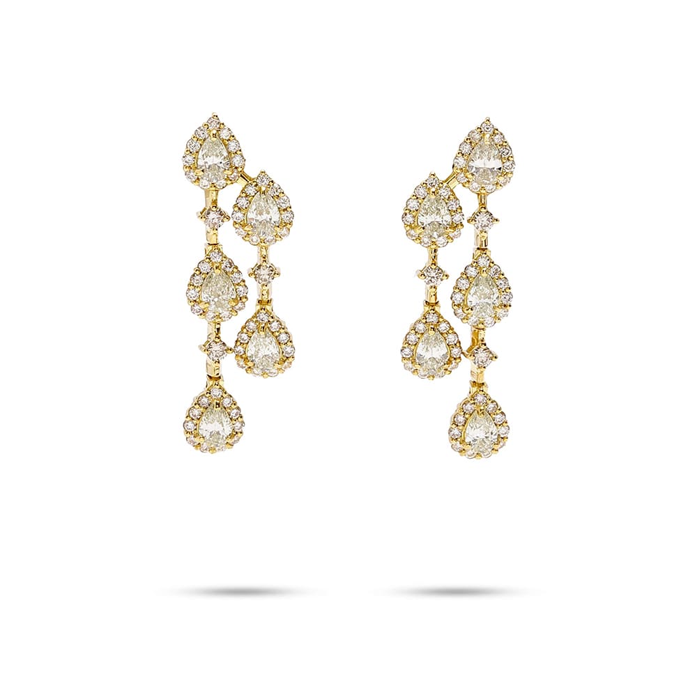 K18YG 黄金钻石其他耳环吊坠