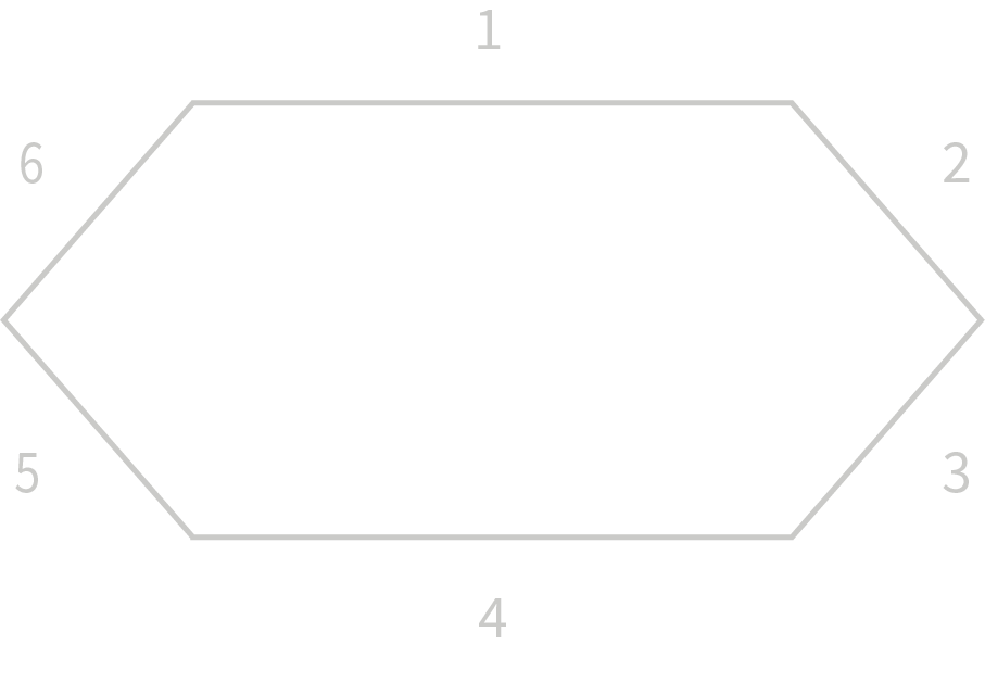 6面の断面図