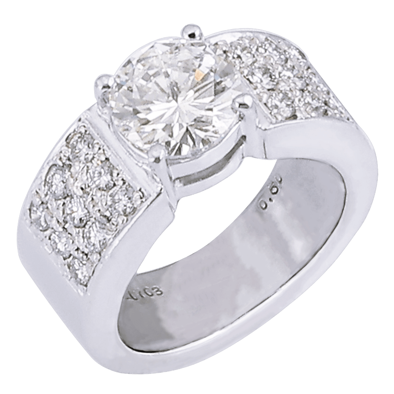 PT900 diamond 2.003ct ring