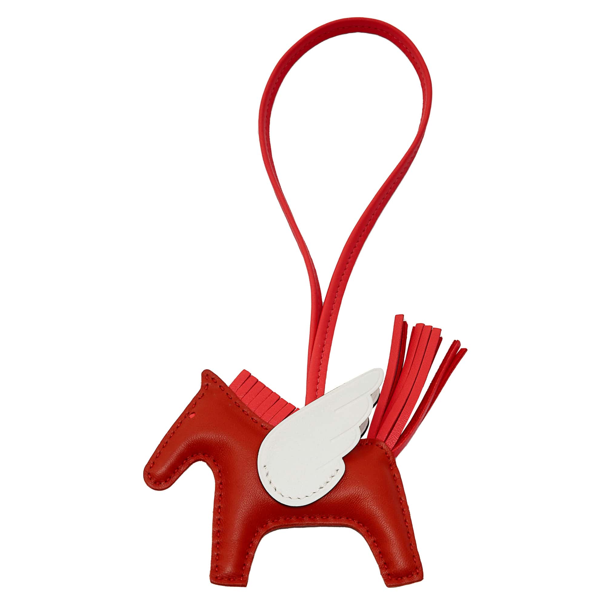 Hermes HERMES Rodeo (Pegasus) Charm PM Anjou Milo Carnelian x Rose Texas x Blanc U Engraved Unused Other Unisex
