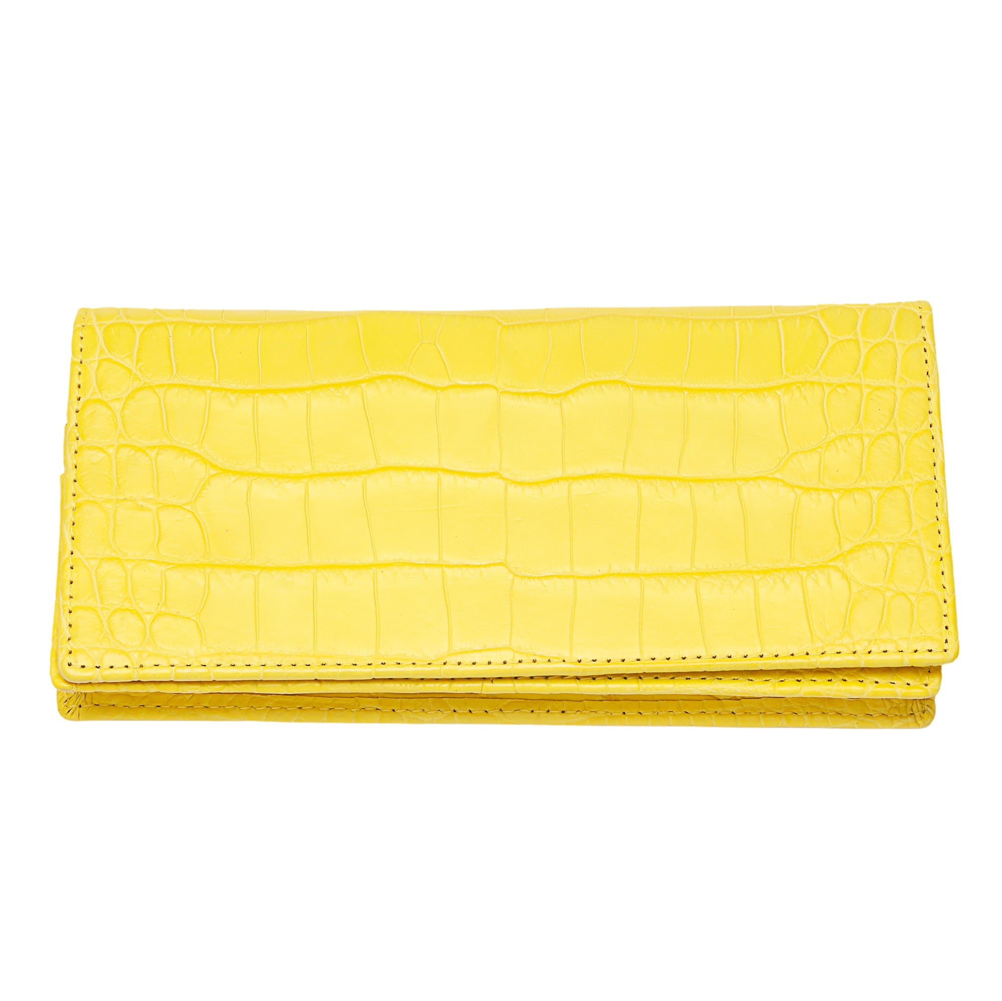 OTHER Crocodile Wallet Yellow Henlon Nile Crocodile Musou New Unisex