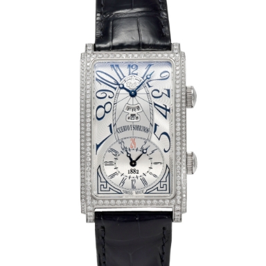Cuervo y Sobrinos Prominente Dual Time 1124-1AAG-SP