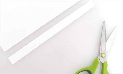 Photo of paper and scissors