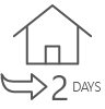 도착 후 이틀 아이콘