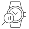 시계를 검토 하는 아이콘