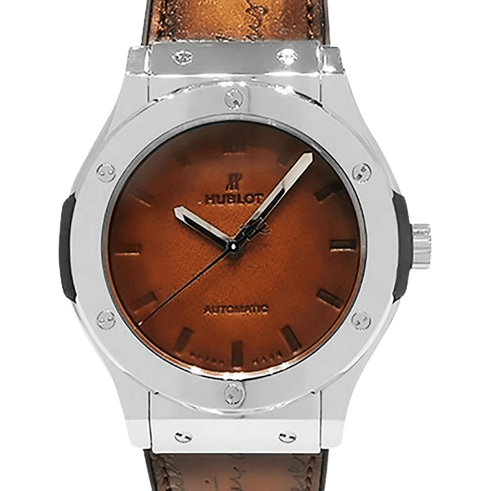 HUBLOT Classic Fusion Berluti Scritto Platinum Limited to 100 pieces worldwide 511.TX.050T.VR.BER16 Brown dial New Men's watch