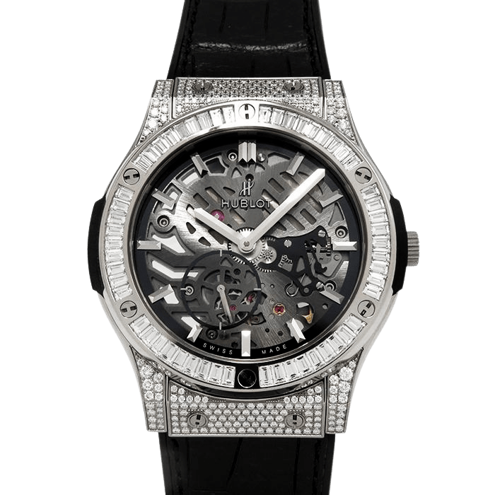 우브로 HUBLOT 클래식 퓨전 클라시코 울트라 신 티타늄 쥬얼리 515.NX.0170.LR.0904 그레이 문자판 신품 손목시계 맨즈