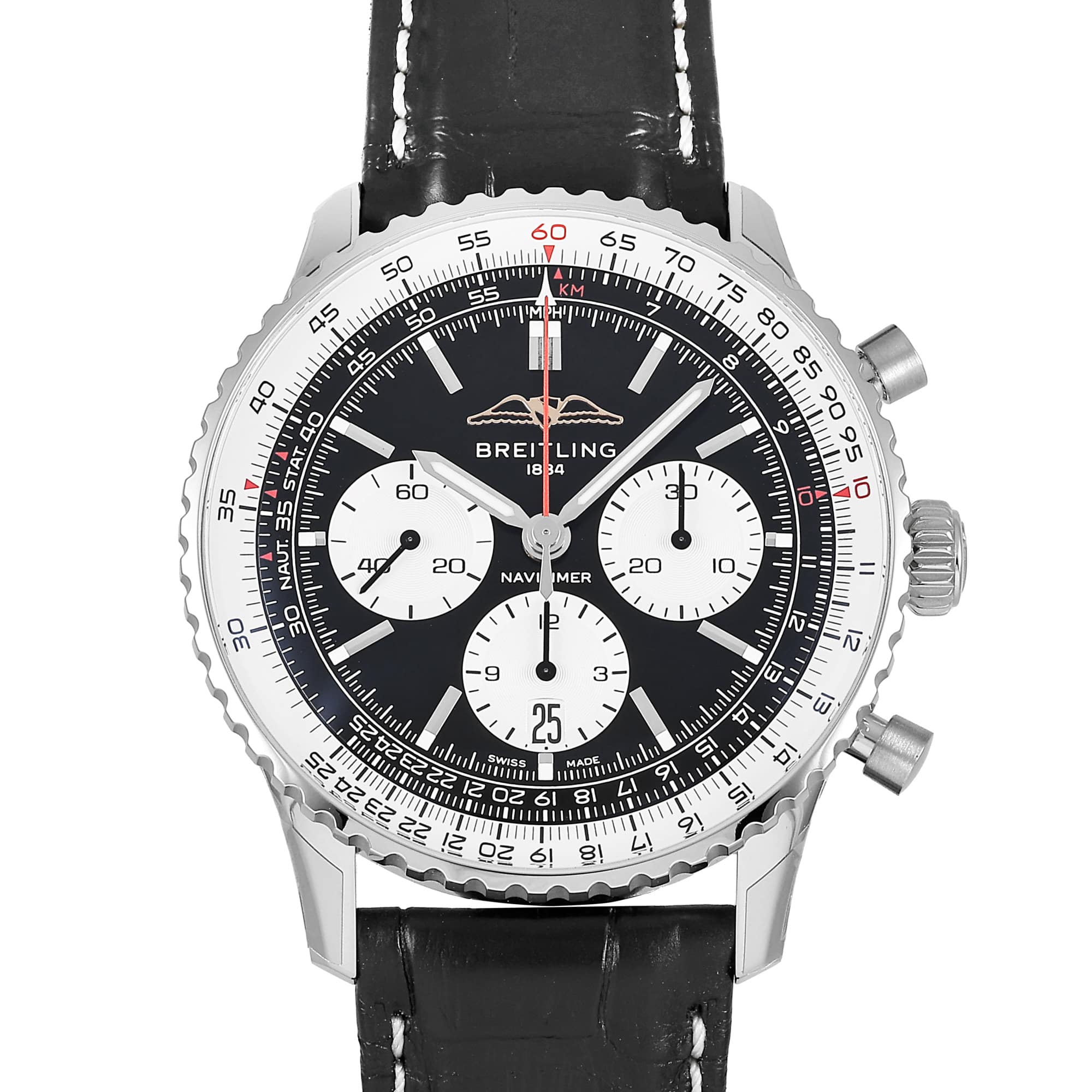 ブライトリング BREITLING ナビタイマー B01 クロノグラフ 43 AB0138211B1P1 ホワイト/ブラック文字盤 新品 腕時計 メンズ