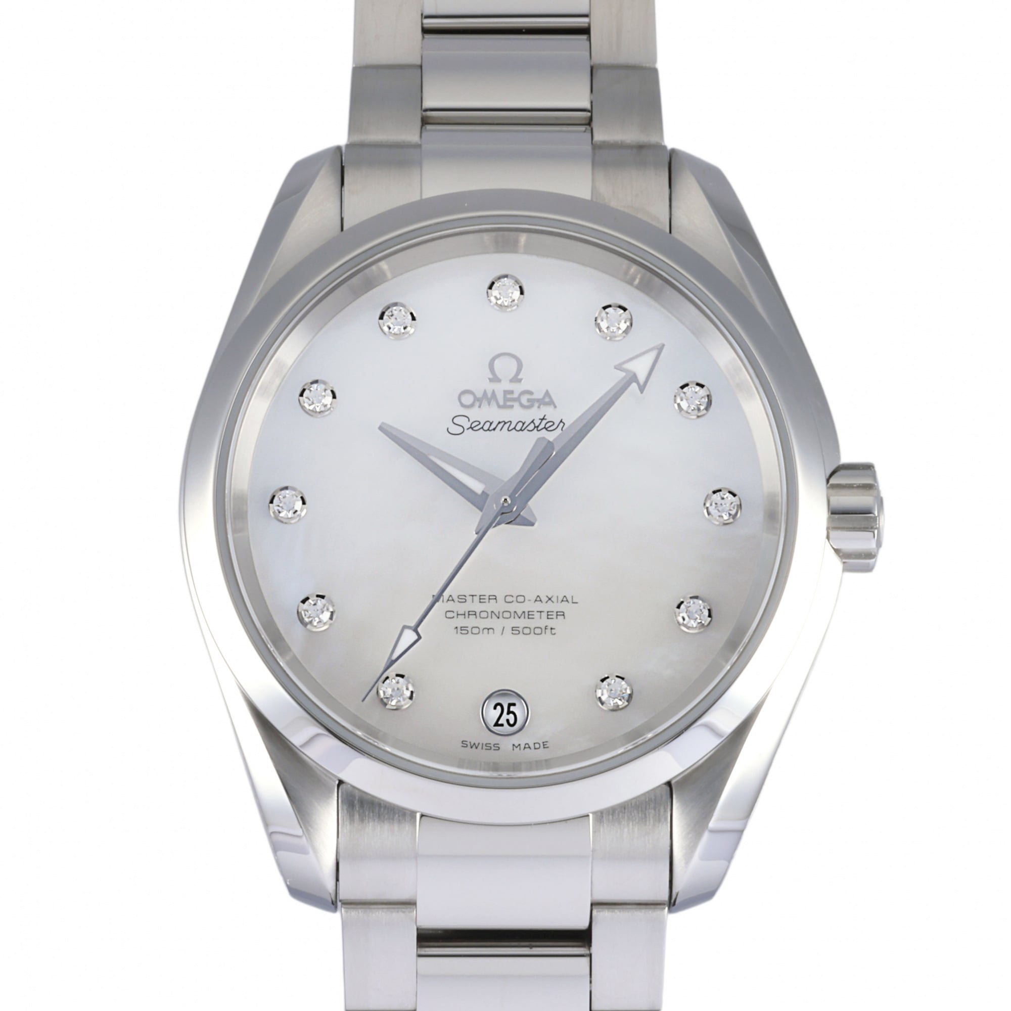 欧米茄 海马 AQUA TERRA 150M Master 同轴天文台 女士腕表 38.5MM 231.10.39.21.55.002