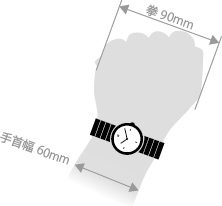 Men's case size 28mm